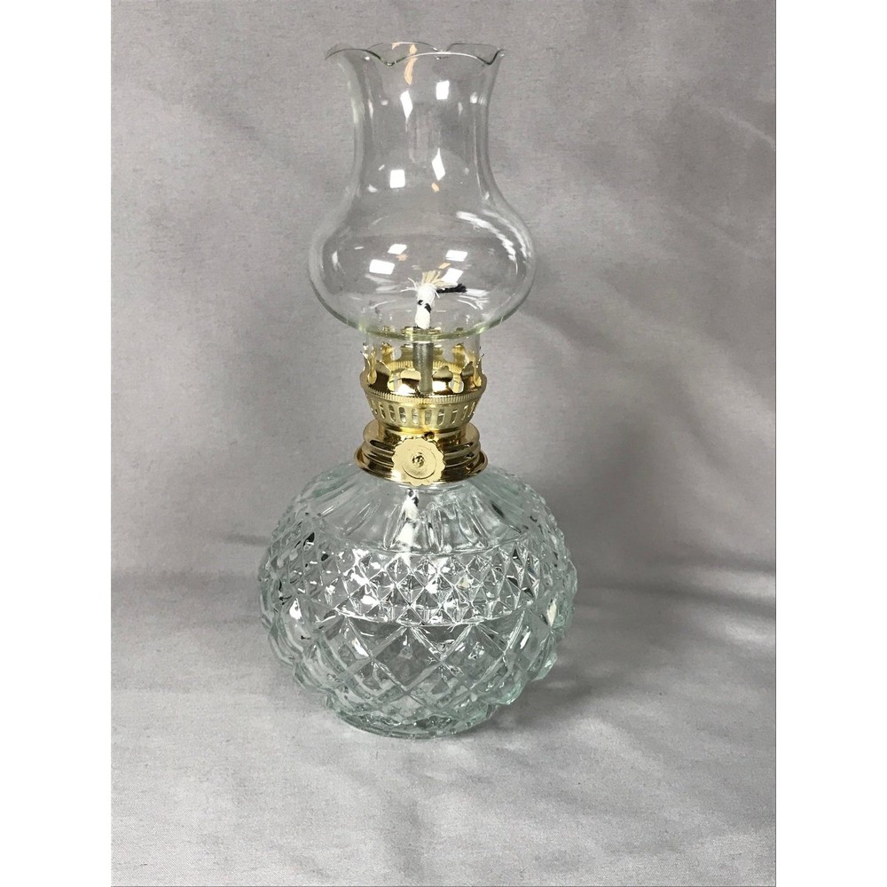 Elegant Glass and Gold Lantern